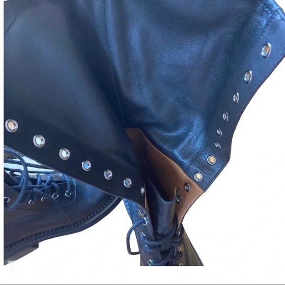See By Chloe Katerina Leather Combat Boots - Picture 11 of 13